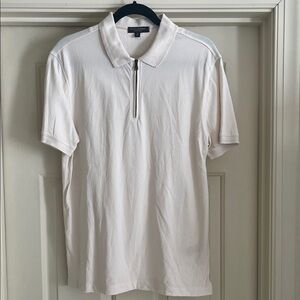 Banana Republic Luxury-Touch Zip Polo Mens M